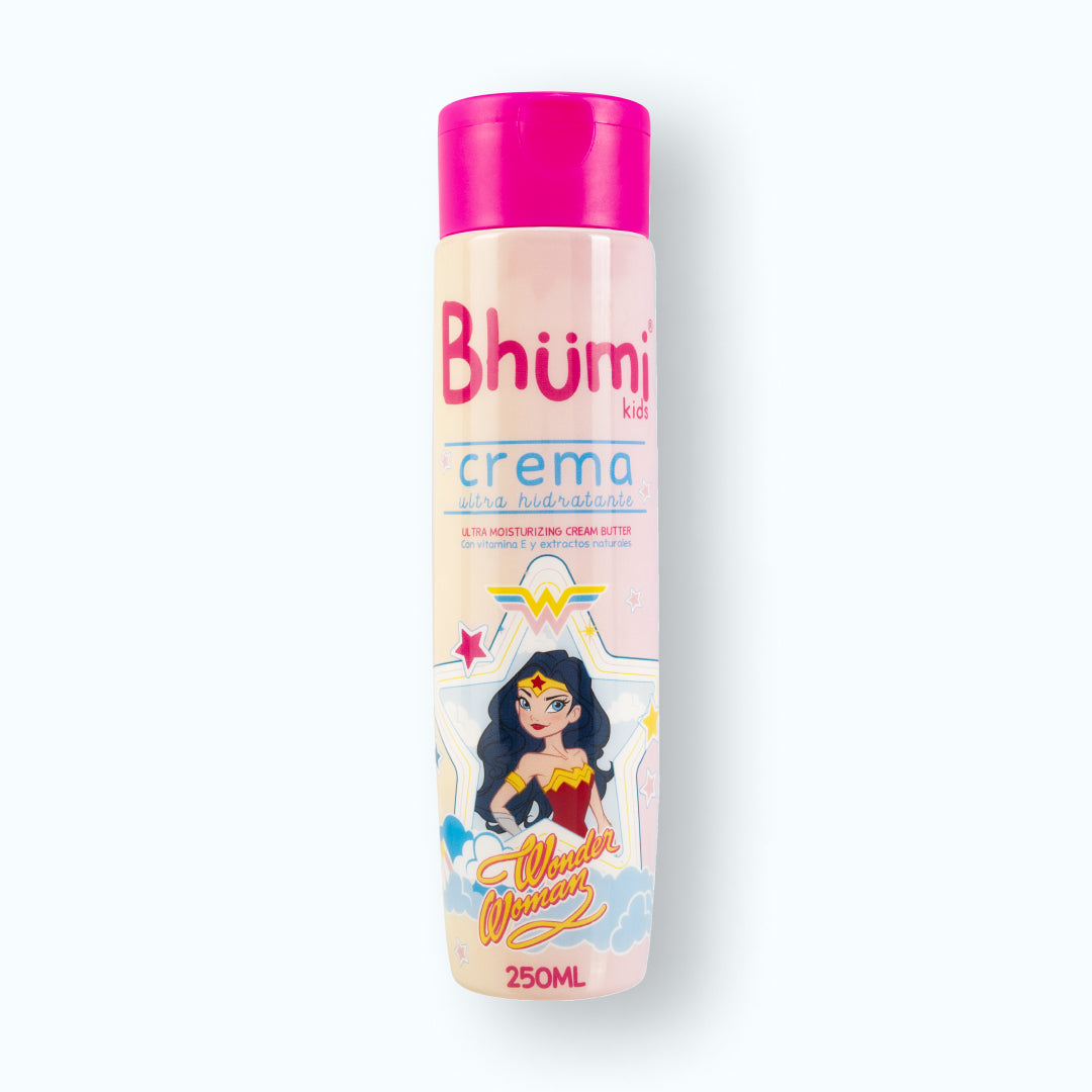 Crema Ultra Hidratante Antibacterial para Niñas Wonder Woman